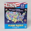 PUZZLE 48PC USA MAP FLOOR SIZE 24IN X 36IN, Case Pack of 6