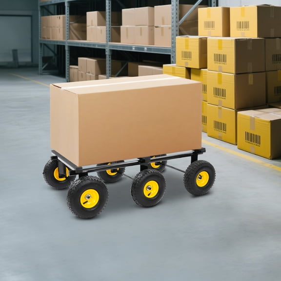 Heavy Duty 6-Wheel Dolly, 1200 Lbs Capacity, All-Terrain Furniture Mover