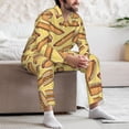 thumbnail image 6 of Bingfone Men's Pajama Set 2 Piece Loungewear PJs, Long Sleeve with Pajama Pants-Hot Dogs, 6 of 7