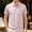Pink, variant on WIZUTIZ Men's Striped Shirts Short Sleeve Casual Golf Shirt with Button Pocket Summer Breathable Collared T-Shirts
