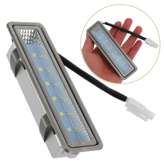 Soimiss Silver Rectangle LED Cooker Hood Light Replacement with Emission