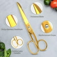 thumbnail image 3 of Hair Scissors Stainless Steel Gold 7 inch, 3 of 8