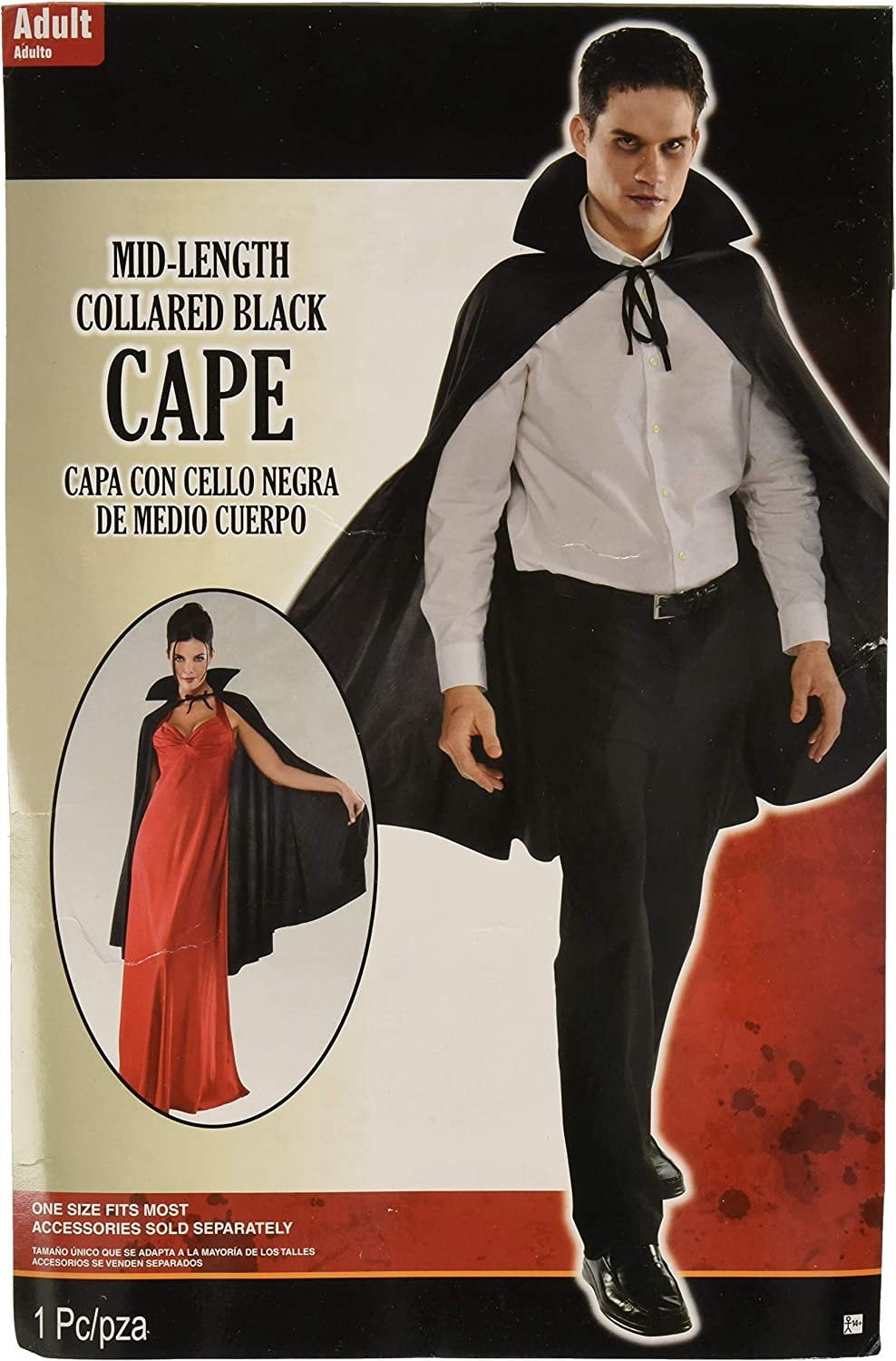 Amscan Cape Mi-Longue Accessoire de Costume 3 Pcs, Multicolore, Taille Unique
