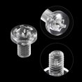 thumbnail image 4 of Unique Bargains M6x10mm Plastic Phillips Bolts PC Pan Head Machine Screws Transparent 20 Pack, 4 of 5