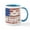 White/Blue Inside, variant on CafePress - Line Dance Line Dancing American Flag USA Gif Mugs - 11 oz Ceramic Mug - Novelty Coffee Tea Cup