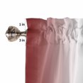 thumbnail image 5 of Tier Curtains 45 Inches Long, Red Grey Window Treatment Curtain Drapes, Gray Farmhouse Modern Rustic Small Curtain Drapes for Bathroom Laundry Room, 27.5"x45", 2 Panels, 5 of 7
