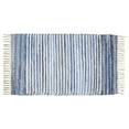 thumbnail image 4 of 100% Cotton Rag Rug 3'x5'| 36'' x 60'' - Multicolor Chindi Rug - Hand Woven Washable Reversible for Living Room Kitchen Entryway Aqua., 4 of 5