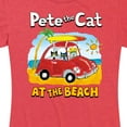 thumbnail image 3 of Pete The Cat - At The Beach - Women's Short Sleeve Graphic T-Shirt, 3 of 6