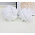 thumbnail image 2 of 22cm nudo almohada cojín decorativo guardería decoración hogar sofá Blanco Sunnimix Cojín suave del nudo, 2 of 8