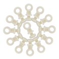 thumbnail image 2 of 100pcs Plastic Roller Bolt for Window Curtain Curtain Hook Glider Track Carrier Slide Rollers, 2 of 4