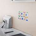 thumbnail image 5 of Yayeee Toggle Light Switch Wall Plate 3-Gang 6.37"x4.48" Decorative Outlet Cover, Blue Retro Triangles, 5 of 7