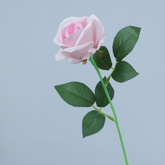 Single Velvet Rose Artificial Flower, Realistic Velvet Rose Decor Flower for Wedding Bouquet, Outdoor & Home Decoration