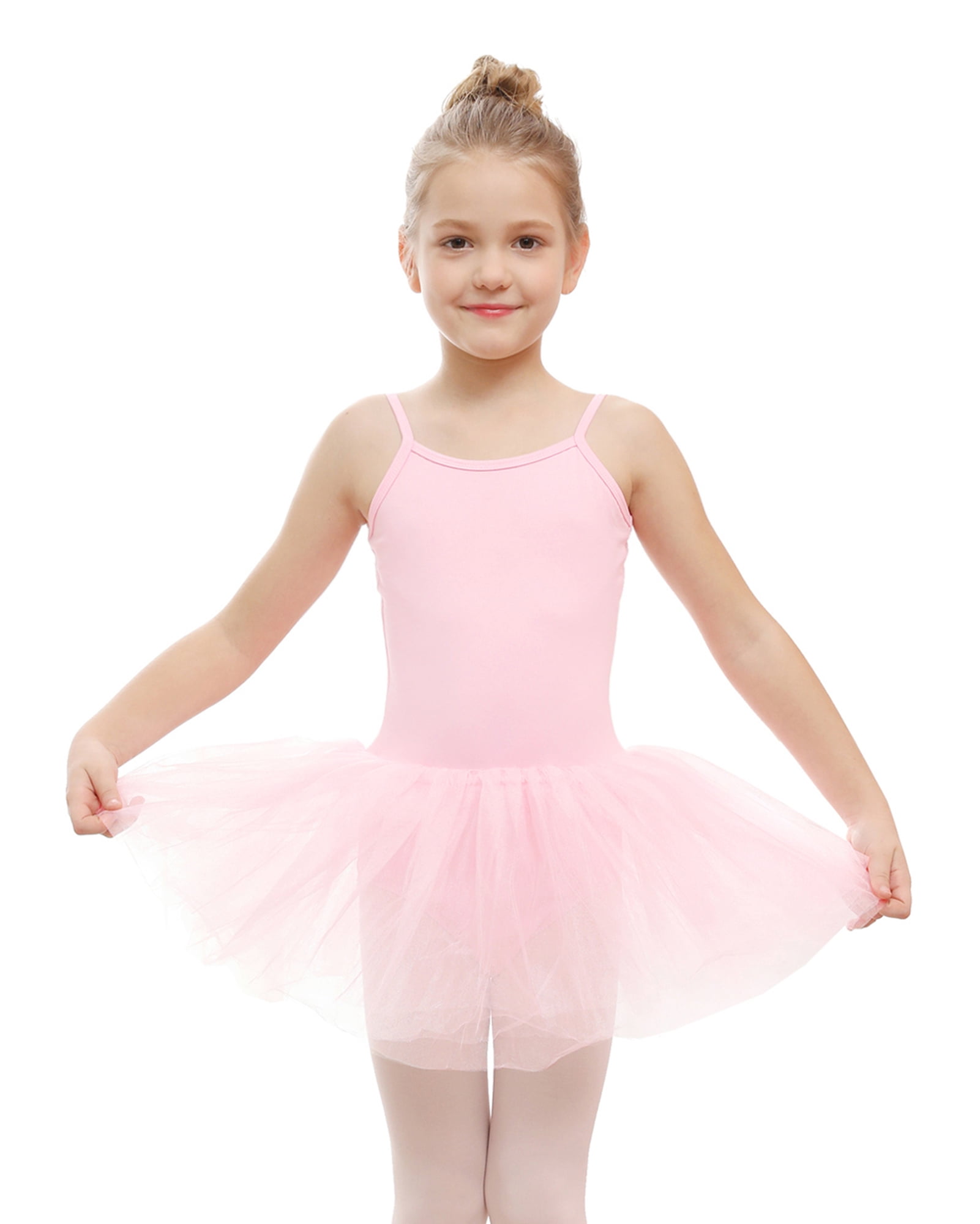 Stelle Girl's Sleeveless Ballet Tutu Dress Toddler Camisole Skirted Leotard Classic Ballerina Gymnastics Dresses,2-7Y - Walmart.com