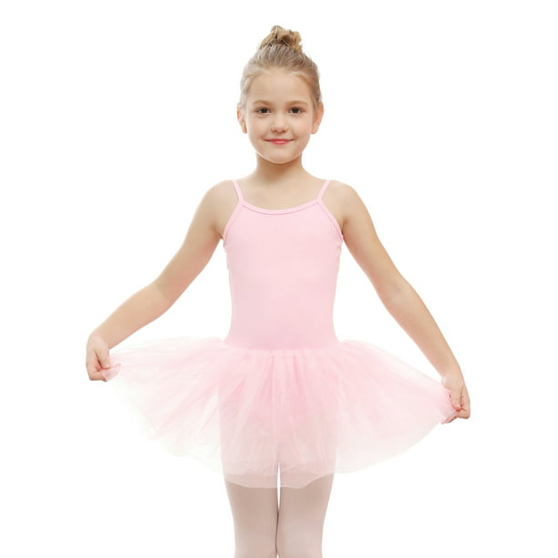 Reisbureau spannend bedenken Stelle Girl's Sleeveless Ballet Tutu Dress Toddler Camisole Skirted Leotard  Classic Ballerina Dress Outfit Gymnastics Dance Dresses,2-7Y - Walmart.com