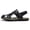 black, variant on Men's Hand-Stitched Closed-Toe Leather Sandals, Casual Khaki Summer Shoes