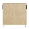 thumbnail image 2 of Solid Pine Wood 8-Compartment Storage Cabinet, 44" Tall Fixed Shelf Organizer with 2 Large & 6 Medium Sections, Modern Wooden Bookcase for Books, Toys, Décor, Living Room & Office, 2 of 8