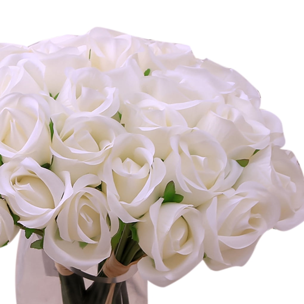 false white roses