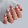 thumbnail image 3 of Pegamento de gel BtartBox con punta francesa, corto y cuadrado, de la marca Press On Nails, 3 of 7