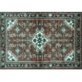 thumbnail image 1 of Ahgly Company Indoor Rectangle Persian Light Blue Traditional Area Rugs, 6' x 9', 1 of 4
