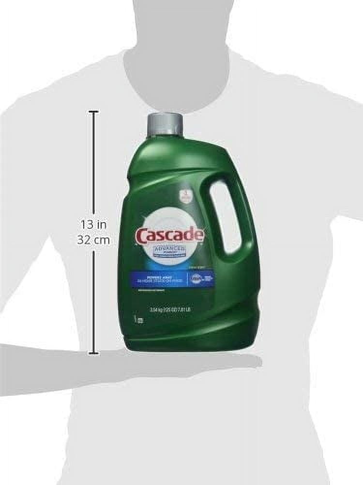 Cascade Advanced Power Liquid Machine Dishwasher Detergent with Dawn, 125-Fl. Oz, Plastic Bottle (125 Fl Oz) Fresh 125 Ounce (Pack of 1)