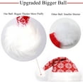thumbnail image 5 of Soft Santa Hat Xmas Hat Christmas Hats Santa Claus Cap for Christmas Party Supplies，Velvet Soft Thickening for Adult and Kids, 5 of 6