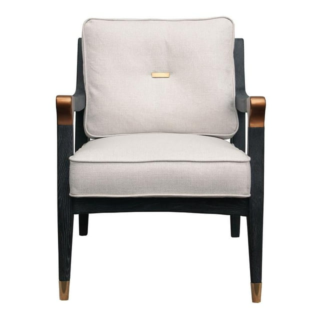 Chaise d'Appoint Rembourrée en Or à Prix Réduit en Noir et Blanc