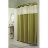 Hookless HI Grid Fabric Shower Curtain, Sage