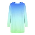 thumbnail image 4 of drppepioner Robe pour Femmes Mode Manches Longues Imprimé Col Rond Dames Sortie Vacances Longue Robe, 4 of 5