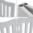 thumbnail image 2 of Trimate Wooden Free Standing Pet Gate for Small Dogs and Cats, Grey, 2 of 11