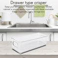 thumbnail image 5 of 2 Pcs Refrigerator Organizer Bins, Clear Stackable Plastic Food Storage Rack with Handles for Pantry, 5 of 5