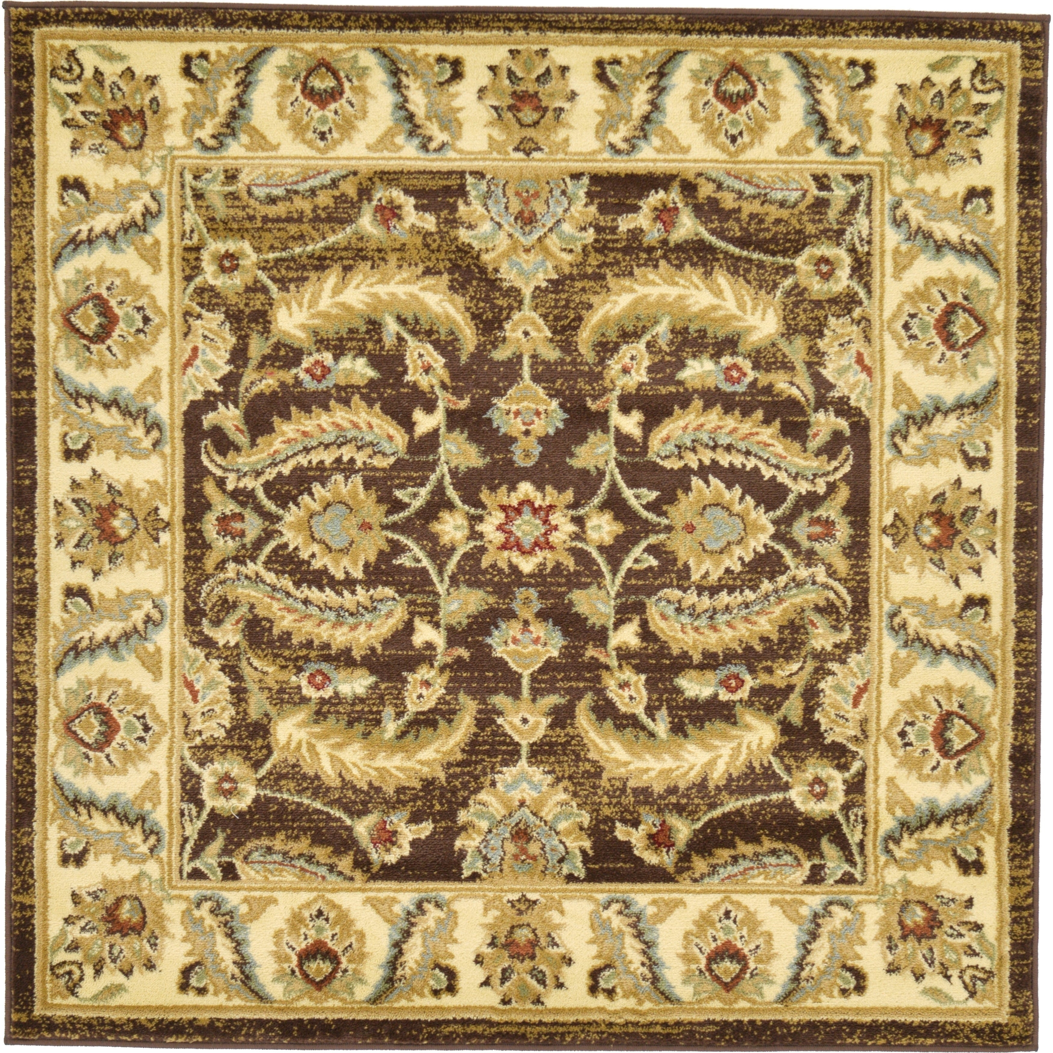 Unique Loom Hickory Voyage Vintage Geometric Area Rug or Runner