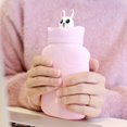 thumbnail image 4 of Hot Water Bottle, Microwave Heating Compact Hot Water Bag Multifunctional Silicone Adorable  For Cold Weather Pink,Light Blue, 4 of 8