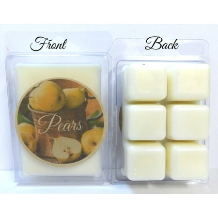 - Pears 3.2 Ounce Pack of Soy Wax Tarts - Scent Brick, Wickless Candle