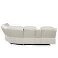 thumbnail image 6 of JERFIT Modern Power Recliner Sectional Sofa with USB Charging, Cup Holders, LED & Bluetooth in Beige Faux Leather, 6 of 8