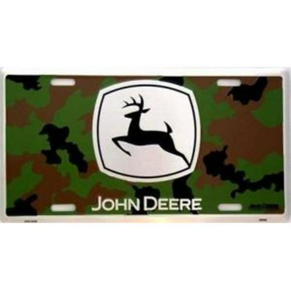 212 Main MC50119 6 x 12 in. John Deere - Camouflage - License Plate