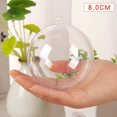 thumbnail image 1 of PENGXIANG Plastic Ornament Christmas Baubles Sphere Tree 5pcs Baubles Clear Fillable Decoration & Hangs, 1 of 4