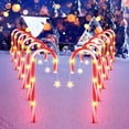 thumbnail image 3 of Adornos navideños baratos, muletas solares para dulces, luces navideñas ligeras para festivales, decoración navideña para exteriores, 3 of 4