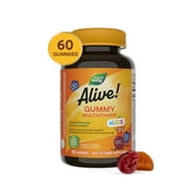 Natures Way Alive! Kids Multivitamin Gummies, Supports Growth & Development*, Fruit Flavored, 60ct