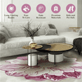 thumbnail image 4 of Planet Rugs Round Flower Accent Rug 5 Ft Pink, 4 of 10