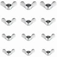 thumbnail image 1 of 12 Pcs silver zinc wing nuts m4 m5 m6 m8 assortment for diy tools, 1 of 4