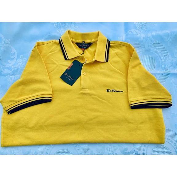 Ben Sherman Men's Polo Shirt, Small, Sun Freeze