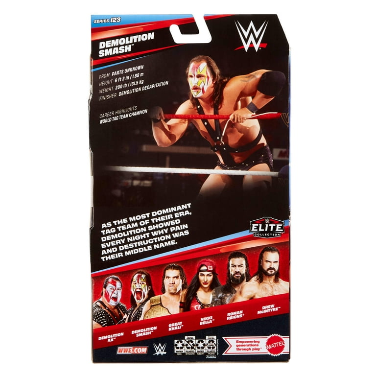 WWE Elite Demolition Smash Action Figure, Series #123 Set, 6-inch