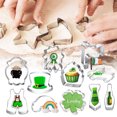thumbnail image 1 of YAOMOBB Easter Baking Tool Easter Cookie Cutter St Patricks Day Hat Rainbow Clover Shape Reusable Easy Release Stainless Steel Mold, 1 of 7