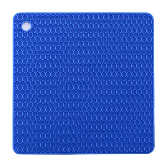 Tapis de Table Isotherme en Silicone Nid d'Abeille Carré Résistant à la Chaleur