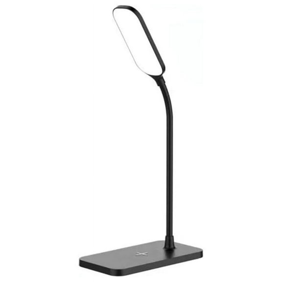 15W LED Desk Lamp Wireless Charging Desk Lamp Adjustable Light Eye Protection Desk Lamp Flexible Touch Activated Black