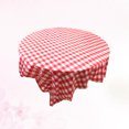 thumbnail image 3 of 10PCS Red Checkered Tablecloth Plastic Disposable Square Table Cover for Wedding Banquet Restaurant Party Holiday Dinner, 3 of 8