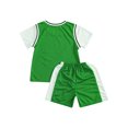 thumbnail image 6 of Kaerm Kids Basketball Uniform Team Practice Jersey Boys Athletic Tank Tops Number Vest and Mesh Green 120, 6 of 7