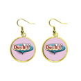 thumbnail image 1 of Ear Dangle Golden Drop Earring Jewelry Mujer Unbranded M, 1 of 3