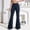 *Dark Blue, variant on Women's High Waist Flare Jeans,Stretchy Bell Bottom Denim Pants with Pockets Light Blue,Women's Plus M