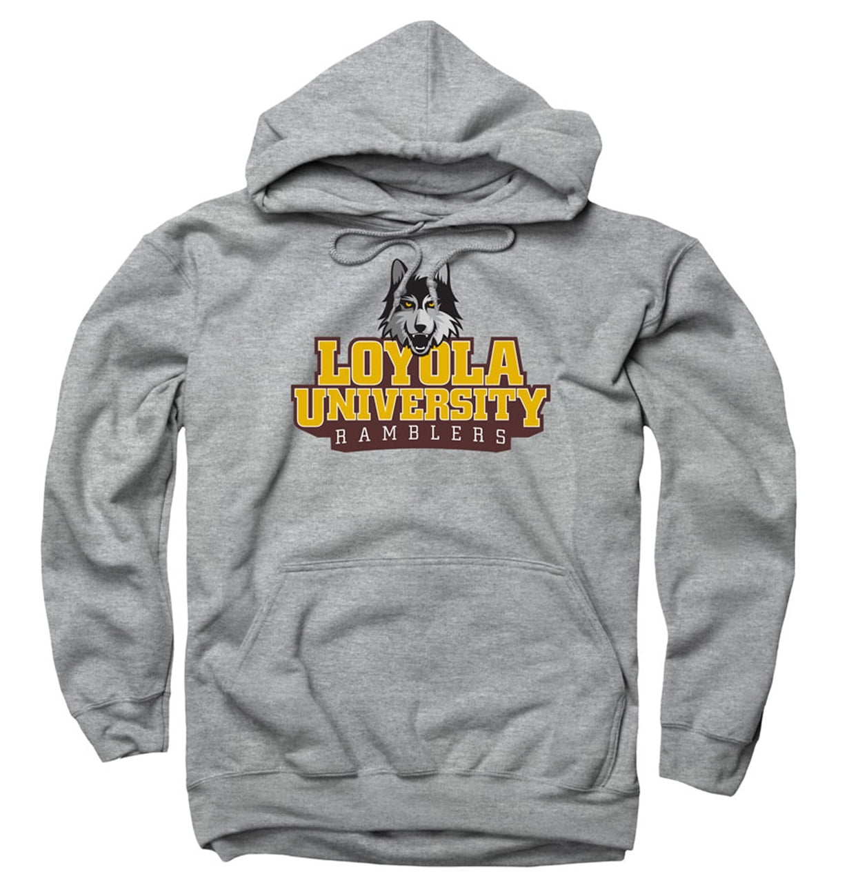 Loyola Chicago Ramblers Just Logo Hooded Sweatshirt Sport Gray